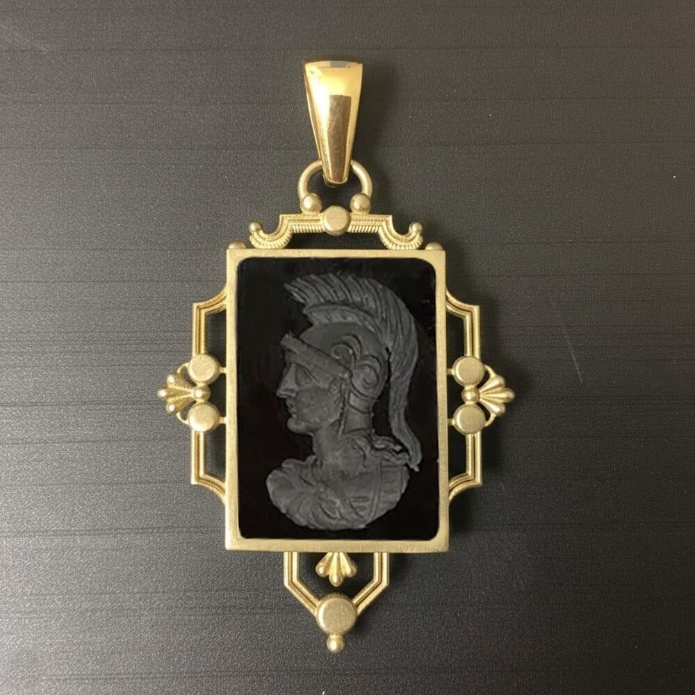 Custom Gemstone Intaglio Carving, Victorian jewelry Personalize Pendant ,Valentine’s Day – Gift for Loved Ones